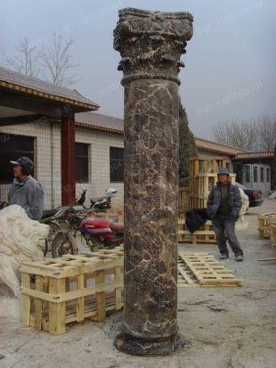 Roman column, stone carving Roman column,marble Roman column, European Roman column, stone Rome column -- LMZ201
