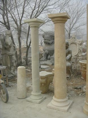 Roman column, stone carving Roman column,marble Roman column, European Roman column, stone Rome column -- LMZ214