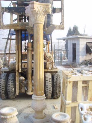 Roman column, stone carving Roman column,marble Roman column, European Roman column, stone Rome column -- LMZ227