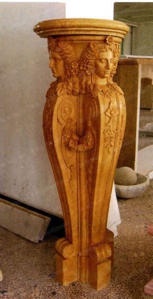 Roman column, stone carving Roman column,marble Roman column, European Roman column, stone Rome column -- LMZ253