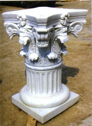 Roman column, stone carving Roman column,marble Roman column, European Roman column, stone Rome column -- LMZ258