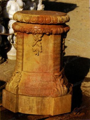 Roman column, stone carving Roman column,marble Roman column, European Roman column, stone Rome column -- LMZ265