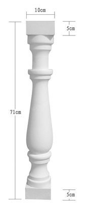 vase column, balcony column, balcony railing,  balcony guardrail, , white marble balcony column, granite balcony column -- YTZ003
