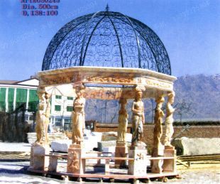 European stone summerhouse, marble summerhouse, garden summerhouse - LT068