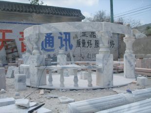 European stone summerhouse, marble summerhouse, garden summerhouse - LT074