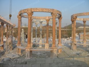 European stone summerhouse, marble summerhouse, garden summerhouse - LT082