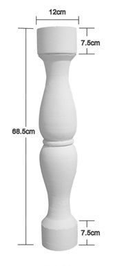 vase column, balcony column, balcony railing,  balcony guardrail, , white marble balcony column, granite balcony column -- YTZ007