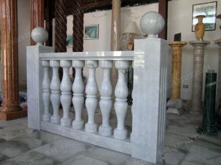 vase column, balcony column, balcony railing,  balcony guardrail, , white marble balcony column, granite balcony column -- YTZ008