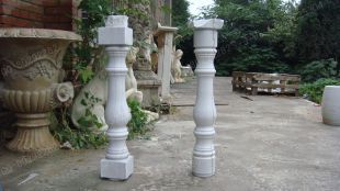 vase column, balcony column, balcony railing,  balcony guardrail, , white marble balcony column, granite balcony column -- YTZ011