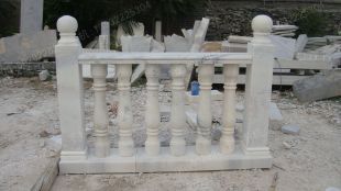 vase column, balcony column, balcony railing,  balcony guardrail, , white marble balcony column, granite balcony column -- YTZ013