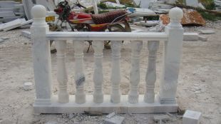 vase column, balcony column, balcony railing,  balcony guardrail, , white marble balcony column, granite balcony column -- YTZ014
