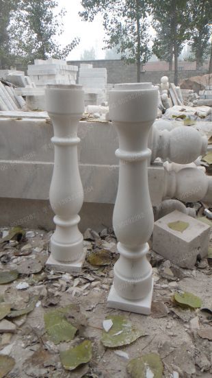 vase column, balcony column, balcony railing,  balcony guardrail, , white marble balcony column, granite balcony column -- YTZ016