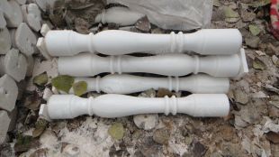 vase column, balcony column, balcony railing,  balcony guardrail, , white marble balcony column, granite balcony column -- YTZ018