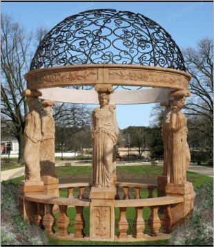 European stone summerhouse, marble summerhouse, garden summerhouse - LT100