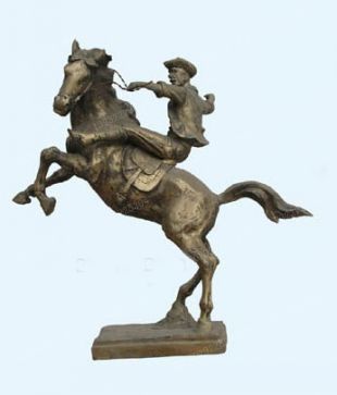 Copper horse, copper horse sculpture, copper sculpture factory- TD043