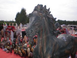 Copper horse, copper horse sculpture, copper sculpture factory- TD045