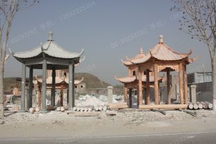 chinese stone summerhouse, marble summerhouse, garden summerhouse - LJT018