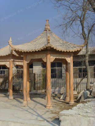 chinese stone summerhouse, marble summerhouse, garden summerhouse - LJT027