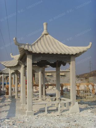 chinese stone summerhouse, marble summerhouse, garden summerhouse - LJT032