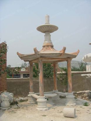 chinese stone summerhouse, marble summerhouse, garden summerhouse - LJT039