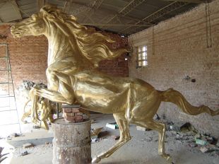 Copper horse, copper horse sculpture, copper sculpture factory- TD054
