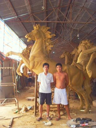 Copper horse, copper horse sculpture, copper sculpture factory- TD063