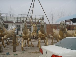 Copper horse, copper horse sculpture, copper sculpture factory- TD066