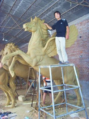 Copper horse, copper horse sculpture, copper sculpture factory- TD068