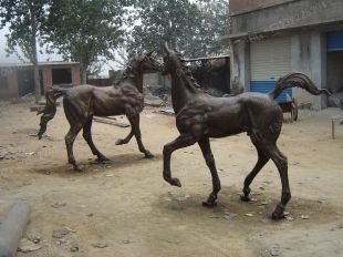 Copper horse, copper horse sculpture, copper sculpture factory- TD086