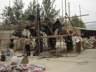 Copper horse, copper horse sculpture, copper sculpture factory- TD087