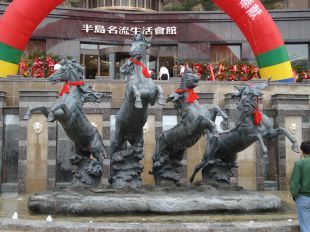 Copper horse, copper horse sculpture, copper sculpture factory- TD088