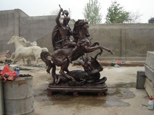 Copper horse, copper horse sculpture, copper sculpture factory- TD084