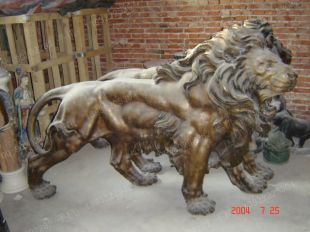 Copper lion,Bronze lion,Copper lion sculpture, copper sculpture factory - TD206