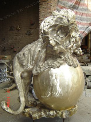 Copper lion,Bronze lion,Copper lion sculpture, copper sculpture factory - TD212