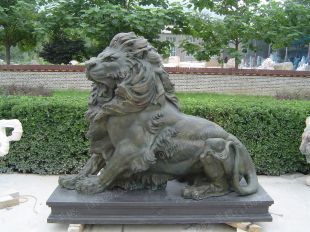 Copper lion,Bronze lion,Copper lion sculpture, copper sculpture factory -TD217