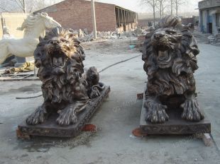 Copper lion,Bronze lion,Copper lion sculpture, copper sculpture factory -TD218