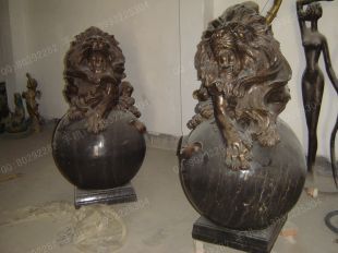 Copper lion,Bronze lion,Copper lion sculpture, copper sculpture factory -TD226