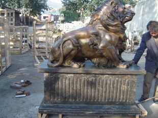 Copper lion,Bronze lion,Copper lion sculpture, copper sculpture factory -TD229