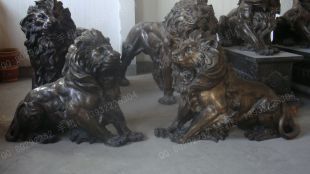 Copper lion,Bronze lion,Copper lion sculpture, copper sculpture factory -TD235