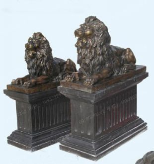 Copper lion,Bronze lion,Copper lion sculpture, copper sculpture factory -TD240