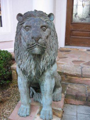 Copper lion,Bronze lion,Copper lion sculpture, copper sculpture factory -TD256