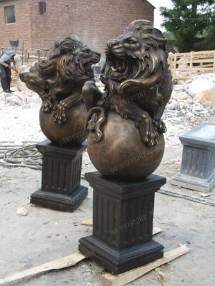 Copper lion,Bronze lion,Copper lion sculpture, copper sculpture factory -TD257