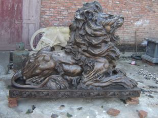 Copper lion,Bronze lion,Copper lion sculpture, copper sculpture factory -TD266