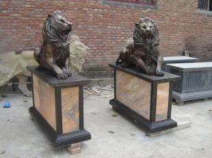 Copper lion,Bronze lion,Copper lion sculpture, copper sculpture factory -TD275