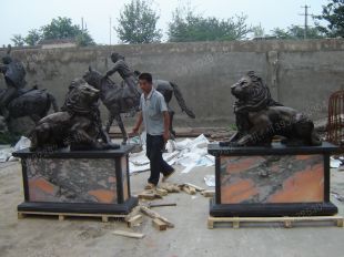 Copper lion,Bronze lion,Copper lion sculpture, copper sculpture factory -TD272