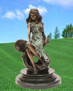 Copper statue sculpture,European copper statue - ZTS083