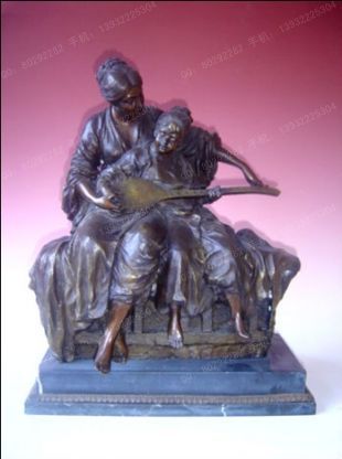 Copper statue sculpture,European copper statue - ZTS084