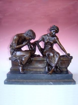 Copper statue sculpture,European copper statue - ZTS085