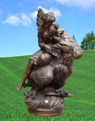 Copper statue sculpture,European copper statue - ZTS089