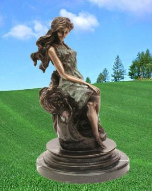 Copper statue sculpture,European copper statue - ZTS095